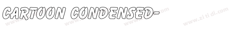 Cartoon Condensed字体转换